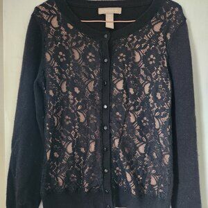 Banana Republic, Button Up, Lace Sweater